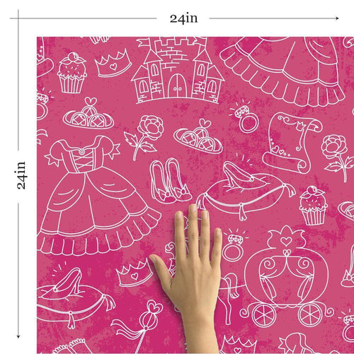Pink Royalty Children Removable Wallpaper 9469| Walls By Me