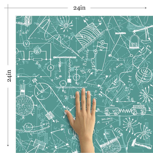 Blue Graph Children Removable Wallpaper 2767| Walls By Me