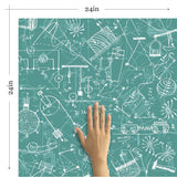 Blue Graph Children Removable Wallpaper 2767| Walls By Me