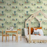Green Map Children Removable Wallpaper 6751| Walls By Me