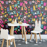 Neon Fantasy Children Peel and Stick Removable Wallpaper