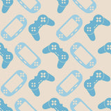 Blue Gaming Children Peel and Stick Removable Wallpaper