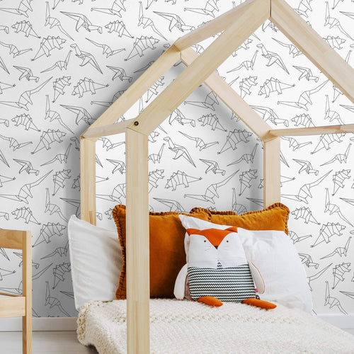 Black Animals Children Peel and Stick Removable Wallpaper