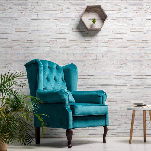 Beige Faux Stone Peel and Stick Removable Wallpaper 7227