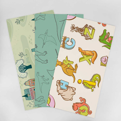 Wallpaper Sample for Kids Green and Similar Tones 001