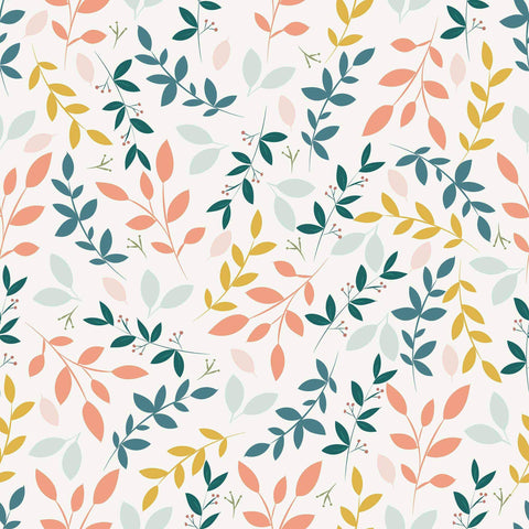 A simple solution for monotonous spaces, this vibrant floral wallpaper is brimming with feel-good vibes!