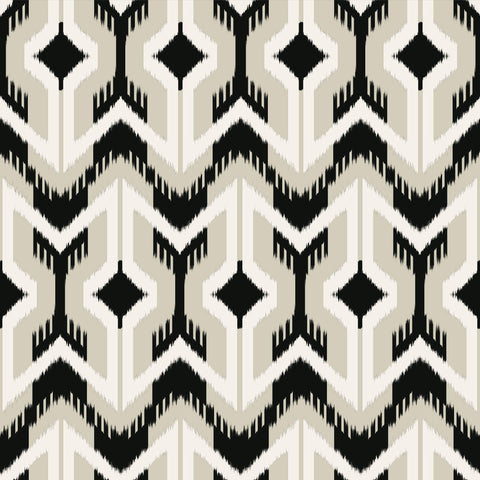 Black and White Contemporary Geometric Peel and Stick Removable Wallpaper