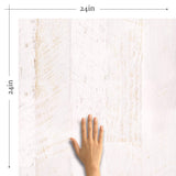 Beige Faux Wood Peel and Stick Removable Wallpaper