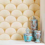 Art Deco Boho Geometric Peel and Stick Removable Wallpaper