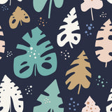 Blue Botanical Floral Peel and Stick Removable Wallpaper