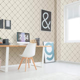 Beige Geometric Basic Peel and Stick Removable Wallpaper