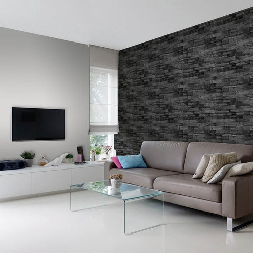 Black Wood Texture Peel and Stick Removable Wallpaper