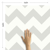 Beige and Tan Chevron Geometric Peel and Stick Removable Wallpaper