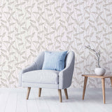 Black and White Leaves Peel and Stick Removable Wallpaper