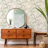 green leaves peel and stick removable wallpaper
