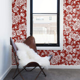 White Textured Floral Removable Wallpaper 1674| Walls By Me
