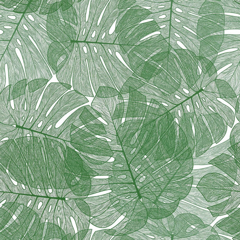 White and Green Botanical Floral Removable Wallpaper 9929| Walls By Me