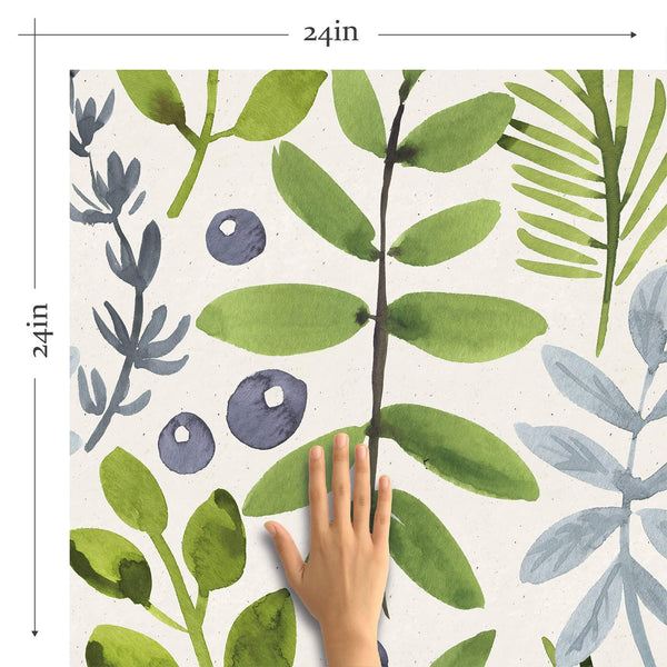 LILLIAN AUGUST 3075 sq ft Luxe Haven Seacrest Green Floral Mist Vinyl  Peel and Stick Wallpaper Roll LN30504  The Home Depot