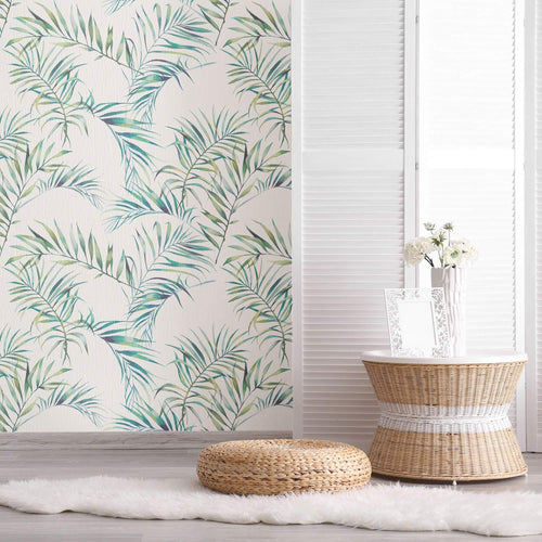 Green Botanical Floral Peel and Stick Removable Wallpaper