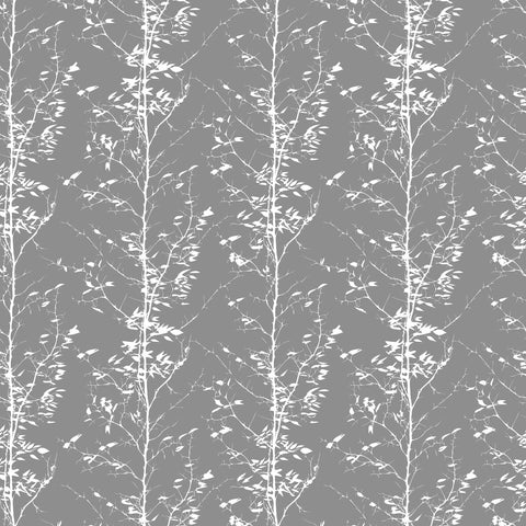 Grey Tree Peel and Stick Removable Wallpaper