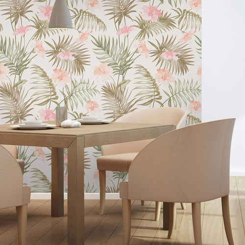 Natural Botanical Floral Removable Wallpaper 3803| Walls By Me