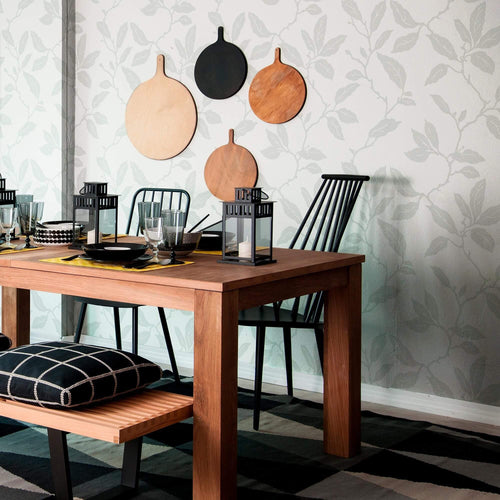 White Botanical Floral Peel and Stick Removable Wallpaper