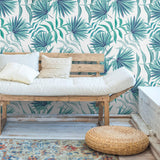 Green Botanical Floral Removable Wallpaper 8684 | Walls By Me