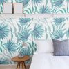 Green Botanical Floral Removable Wallpaper 8684 | Walls By Me
