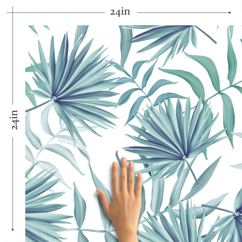 Green Botanical Floral Removable Wallpaper 8684 | Walls By Me