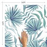 Green Botanical Floral Removable Wallpaper 8684 | Walls By Me