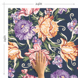 floral peel and stick wallpaper for sale