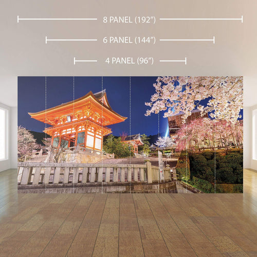 Fuchsia and Pink Asian Peel and Stick Removable Wall Mural 9293