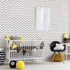 Black and White Pattern Geometric Removable Wallpaper 0066| Walls By Me