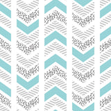 Silver and Blue Chevron Geometric Peel and Stick Removable Wallpaper