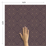 Brown Textured Geometric Removable Wallpaper 2045| Walls By Me