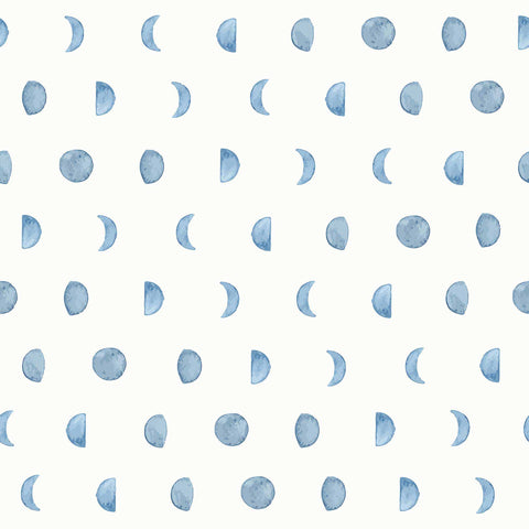 Blue Moon Peel and Stick Removable Wallpaper