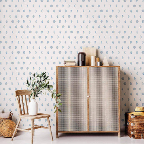 Blue Moon Peel and Stick Removable Wallpaper