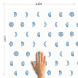 Blue Moon Peel and Stick Removable Wallpaper