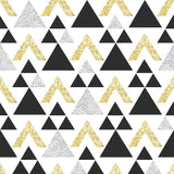Gold Triangles Geometric Removable Wallpaper 4849| Walls By Me