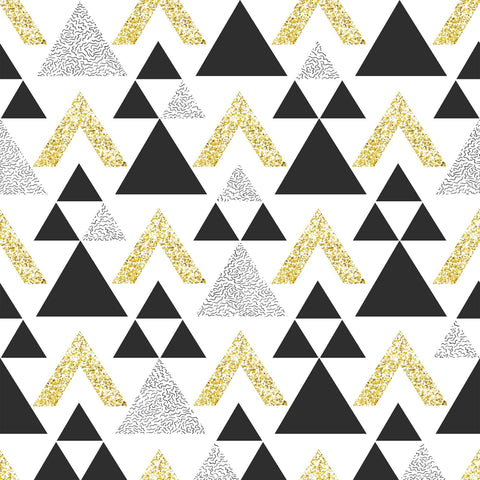 Gold Triangles Geometric Removable Wallpaper 4849| Walls By Me