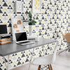 Gold Triangles Geometric Removable Wallpaper 4849| Walls By Me