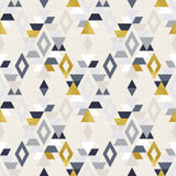 Yellow Triangle Peel and Stick Removable Wallpaper