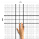 Black and Grey Grid Geometric Peel and Stick Removable Wallpaper 9464