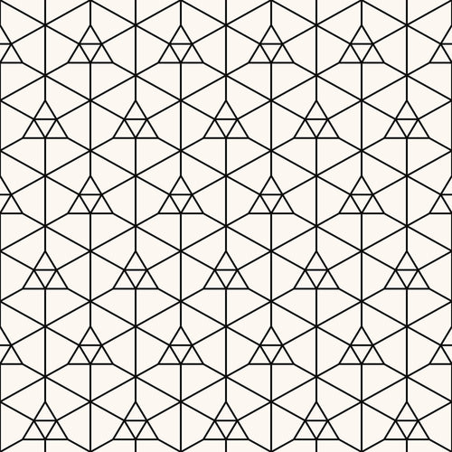 White Triangles Geometric Removable Wallpaper 1684| Walls By Me
