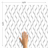 grey simple stripes removable wallpaper for bedroom