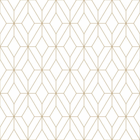 Yellow Lattice Peel and Stick Removable Wallpaper for sale