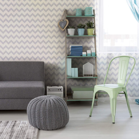Grey Chevron Geometric Removable Wallpaper 7739| Walls By Me