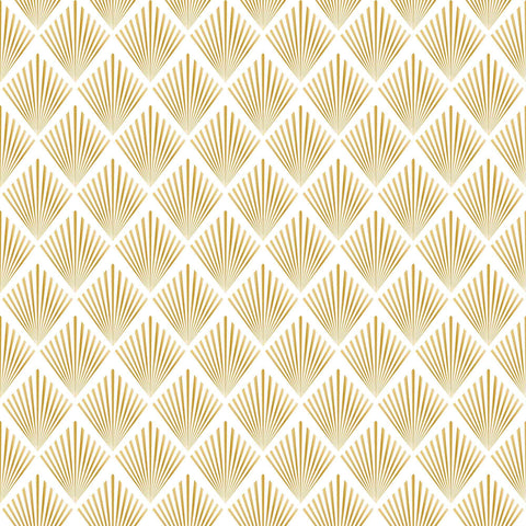 Yellow Sunburst Peel and Stick Removable Wallpaper for home