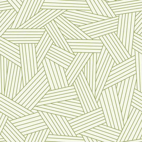 Green and Tan Pattern Geometric Peel and Stick Removable Wallpaper