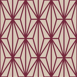 Violet and Beige Diamond Geometric Peel and Stick Removable Wallpaper